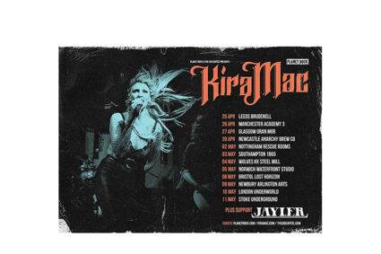Kira Mac Announces JAYLER as special guests on Spring 2024 Headline UK Tour.