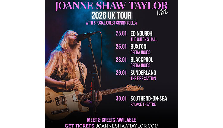 Joanne Shaw Taylor announces Connor Selby as special guest on her January 2026 UK Tour