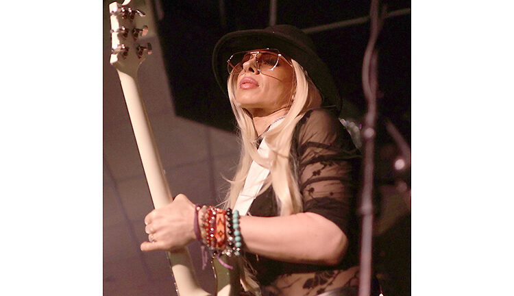 Orianthi with James Bruner at Leeds Brudenell